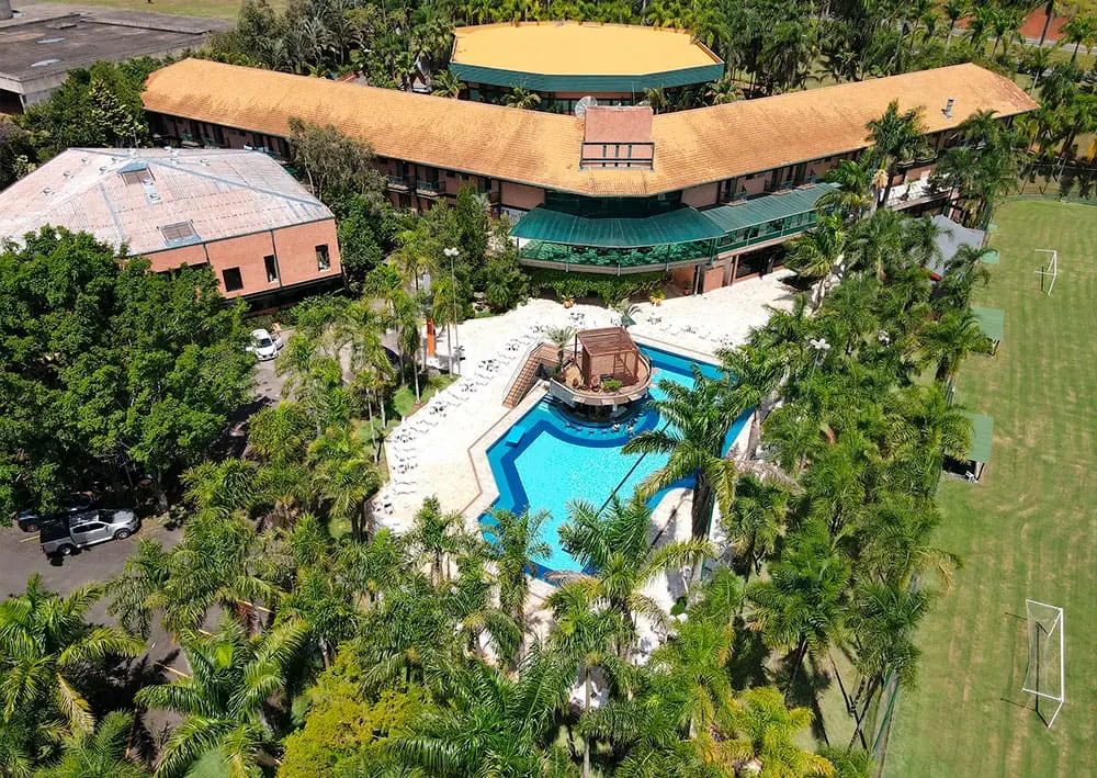 Vista de cima do resort 